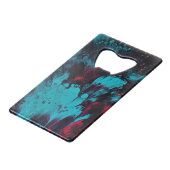 Abstract ontwerp. kredietkaart flessenopener (Achterkant Gekanteld)