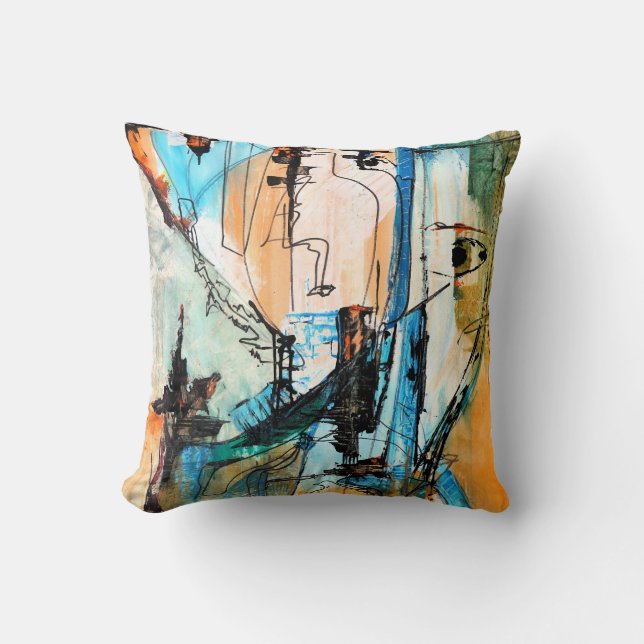Abstract ontwerp kussen (Voorkant)