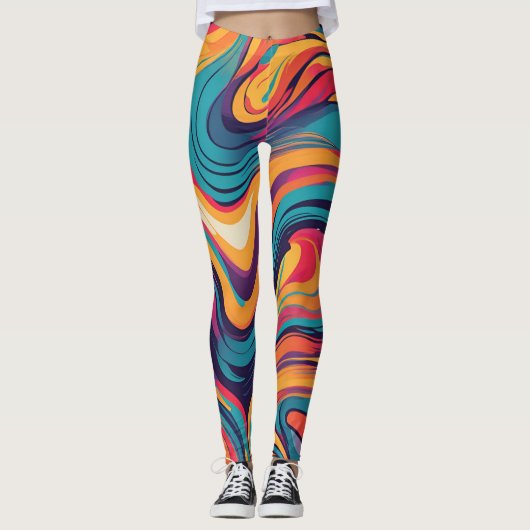 Abstract ontwerp-Leggings Leggings (Voorkant)