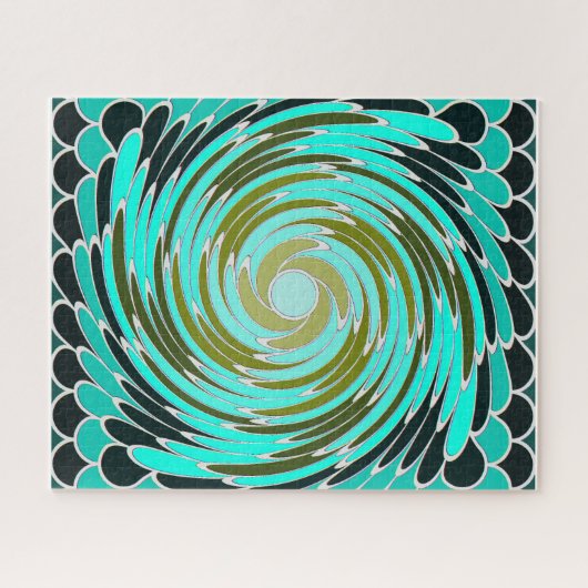 Abstract ontwerp legpuzzel (Horizontaal)