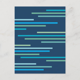 Abstract ontwerp met overlappende lijnen briefkaart
