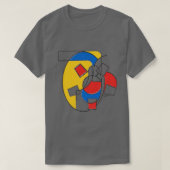 Abstract ontwerp met verschillende vormen t-shirt (Design voorkant)