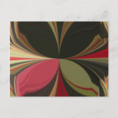 Abstract ontwerp met vloeiende lijnen Art Print Briefkaart (Voorkant)