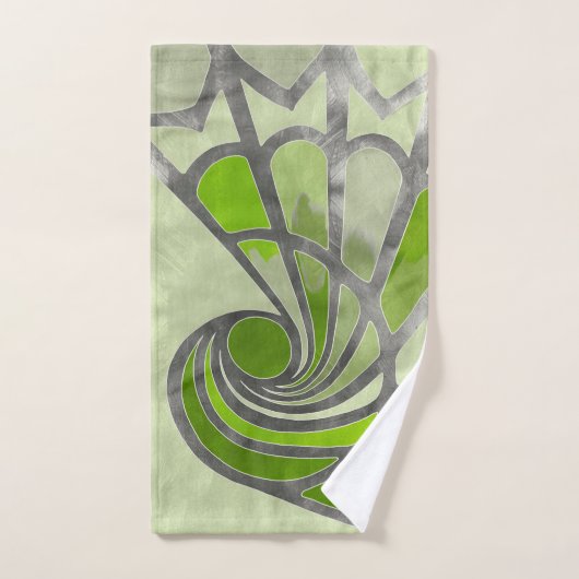 Abstract ontwerp, modern schilderen, spiraalvormen bad handdoek (Handdoek)