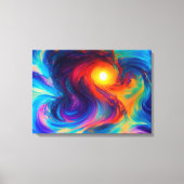 Abstract ontwerp, multikleurencanvas afdrukken (Voorkant)