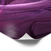 Abstract ontwerp Paarse rijken Perfect Poster (Hoek)