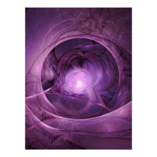Abstract ontwerp paarse rijkjes perfect poster