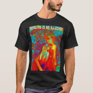 Abstract ontwerp Realiteit is een illusie W8 T-shirt