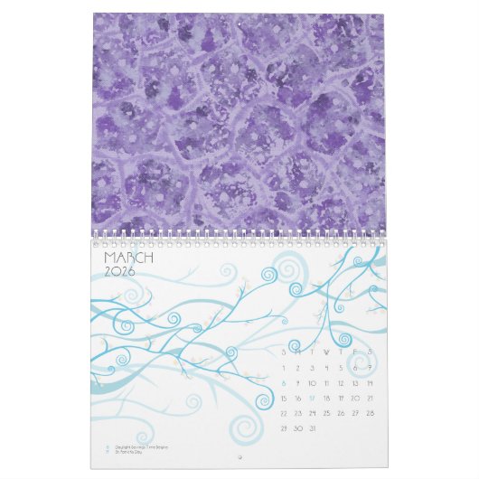 Abstract ontwerp Schema's Schilderkalender tekenen Kalender (Mar 2026)