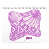 Abstract ontwerp Schema's Schilderkalender tekenen Kalender (Hoes)