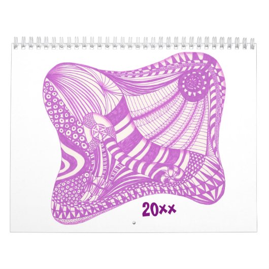 Abstract ontwerp Schema's Schilderkalender tekenen Kalender (Hoes)