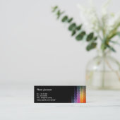 abstract ontwerp-schemerig visitekaartje (Staand voorkant)