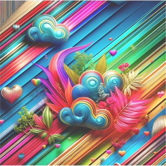 Abstract ontwerp sticker (Voorkant)