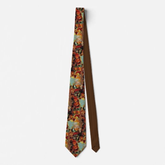 Abstract ontwerp-Stropdas in de schaduw van bruin Stropdas (Voorkant)