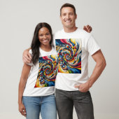abstract ontwerp t-shirt (Unisex)