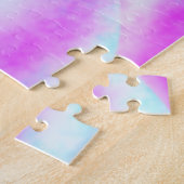 Abstract ontwerp van de regenboogstrook legpuzzel (Zijkant)