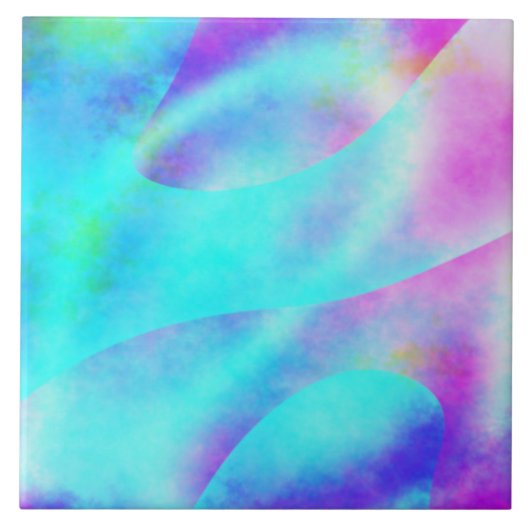 Abstract ontwerp van de regenboogstrook tegeltje (Voorkant)