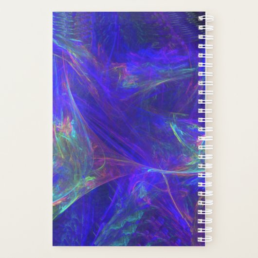 Abstract ontwerp van draairiemen van grijze kleure planner (Achterkant)