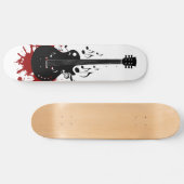 Abstract ontwerp van gitaarskateboard skateboard (Horizontaal)