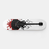 Abstract ontwerp van gitaarskateboard skateboard (Horizontaal)