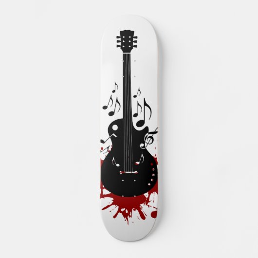 Abstract ontwerp van gitaarskateboard skateboard (Voorkant)
