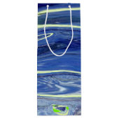 Abstract ontwerp van glas wijn cadeautas (Achterkant)