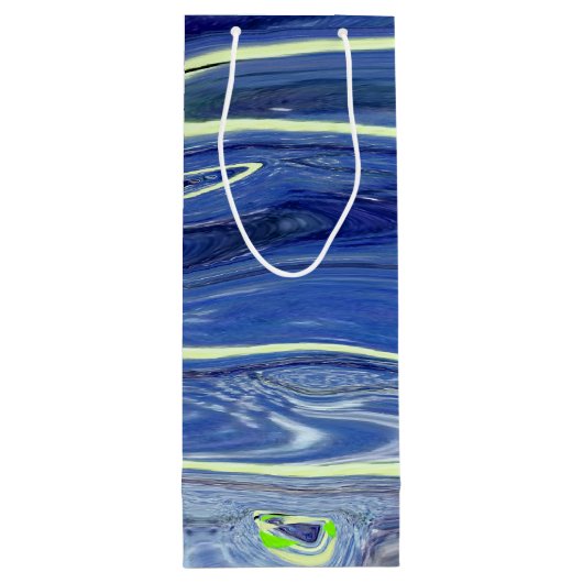 Abstract ontwerp van glas wijn cadeautas (Achterkant)