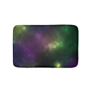 Abstract ontwerp van kosmische ruimte-constellatie badmat