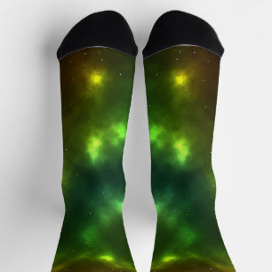 Abstract ontwerp van kosmische ruimte-constellatie sokken