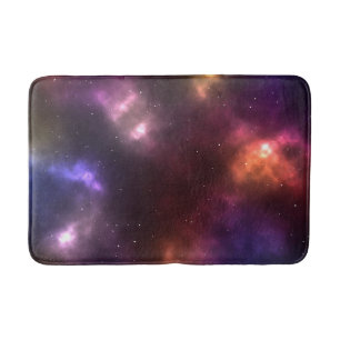 Abstract ontwerp van kosmische ruimteconstellaties badmat