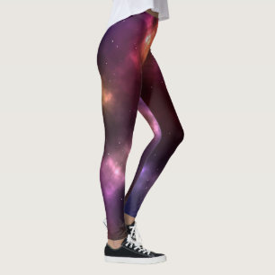 Abstract ontwerp van kosmische ruimteconstellaties leggings