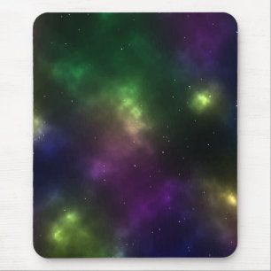 Abstract ontwerp van kosmische ruimteconstellaties muismat
