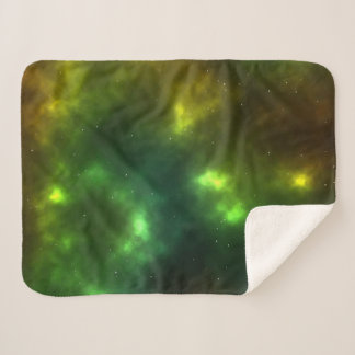 Abstract ontwerp van kosmische ruimteconstellaties sherpa deken