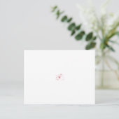 Abstract ontwerp van meerdere rode bloemachtige vo briefkaart (Staand voorkant)