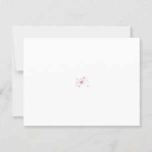 Abstract ontwerp van meerdere rode bloemachtige vo briefkaart