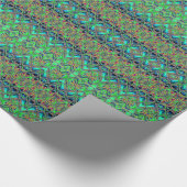 Abstract ontwerp van mozaïekreflecties cadeaupapier (Hoek)