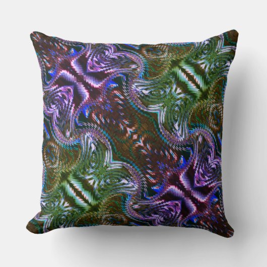 Abstract ontwerp van zigzag kussen (Voorkant)
