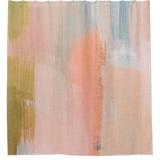 Abstract ontwerp Veelzijdig artistiek. Penseelstre Douchegordijn (Voorkant)