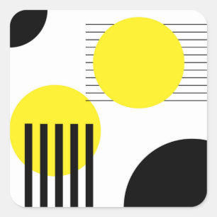 Abstract ontwerp vierkante sticker