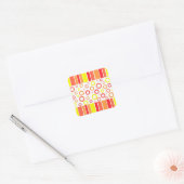 Abstract ontwerp vierkante sticker (Envelop)