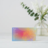 Abstract ontwerp visitekaartje (Staand voorkant)