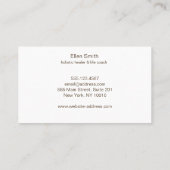 Abstract ontwerp voor golfcirkels visitekaartje (Achterkant)