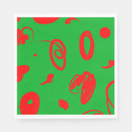 Abstract ontwerp voor kerstmis servet