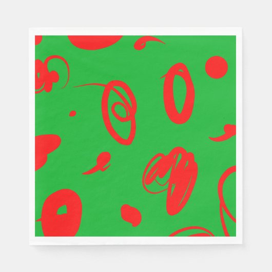 Abstract ontwerp voor kerstmis servet (Voorkant)