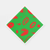 Abstract ontwerp voor kerstmis servet (Hoek)