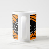 Abstract ontwerp voor monboogvlinder extra grote mok (Achterkant)