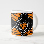 Abstract ontwerp voor monboogvlinder extra grote mok (Voorkant rechts)