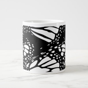 Abstract ontwerp voor monboogvlinder grote koffiekop