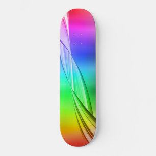 Abstract ontwerp voor regenboogkleuren skateboard