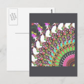 Abstract ontwerp voor uitputter briefkaart (Voorkant / Achterkant)